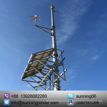 Sunning sistema de fonte de alimentação híbrido do gerador de vento 24V da CC